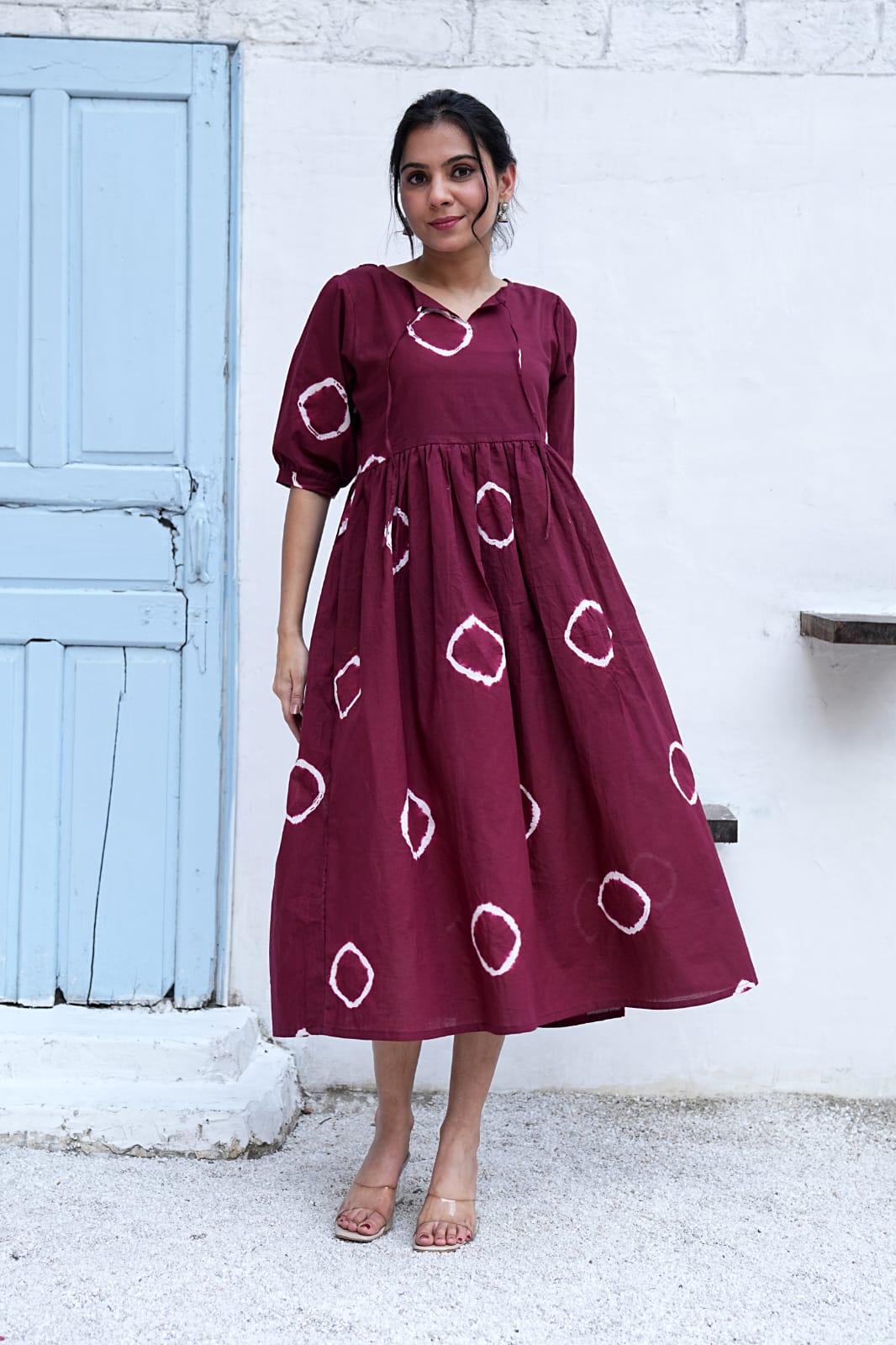 Bagru Hand-Block Printed Dress