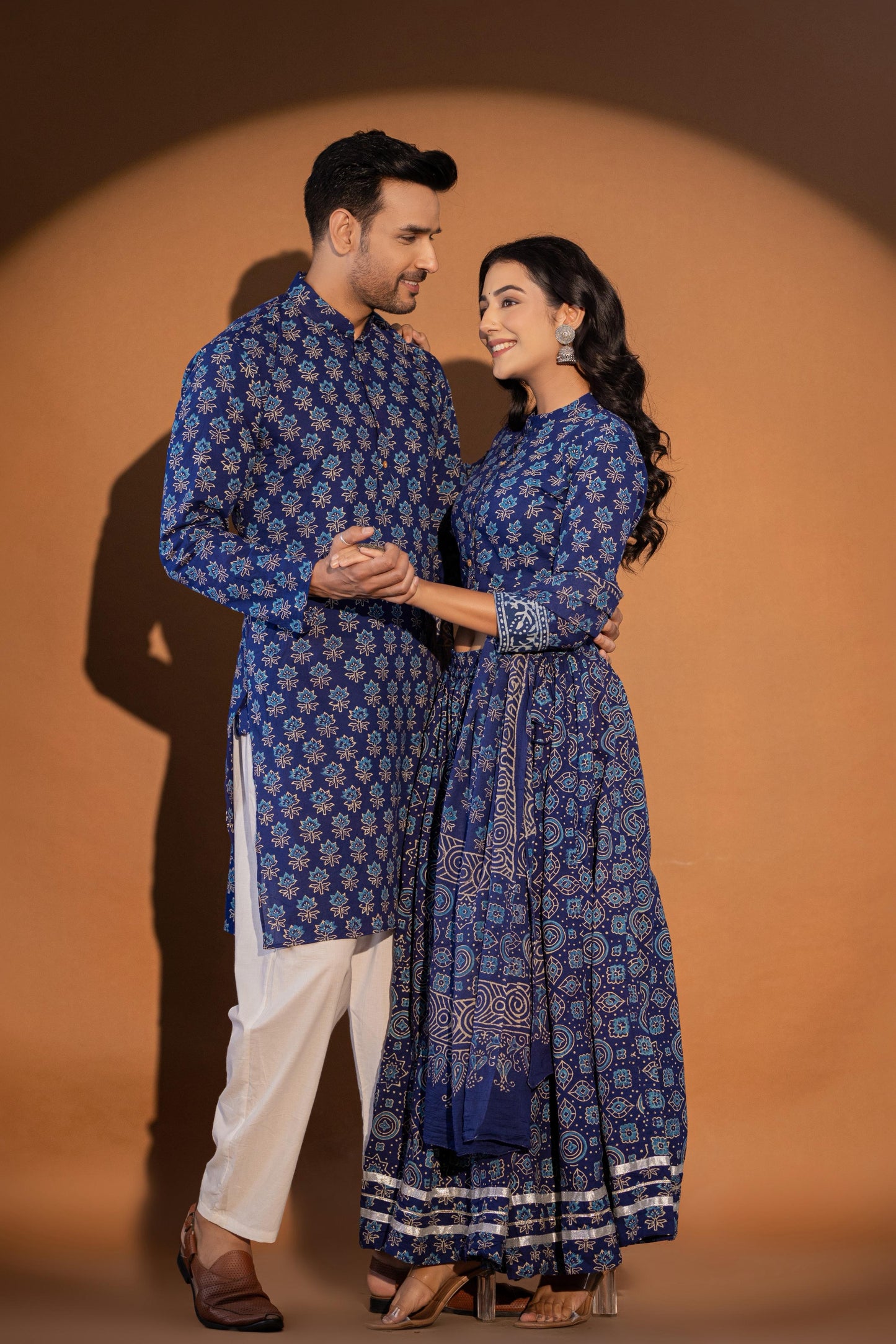 Couple Lehenga and Kurta Pyjama Set