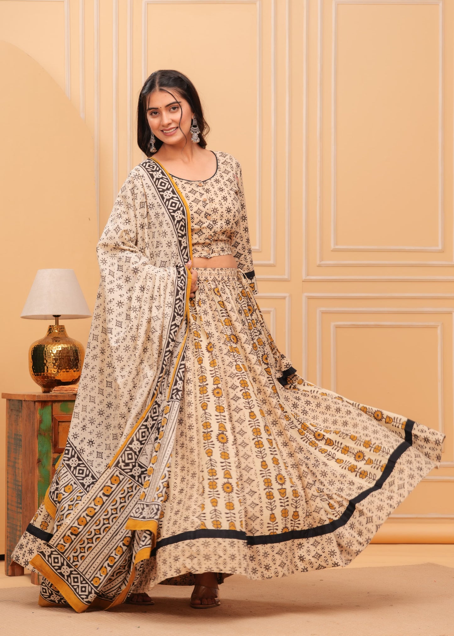 Cotton Lehenga Set