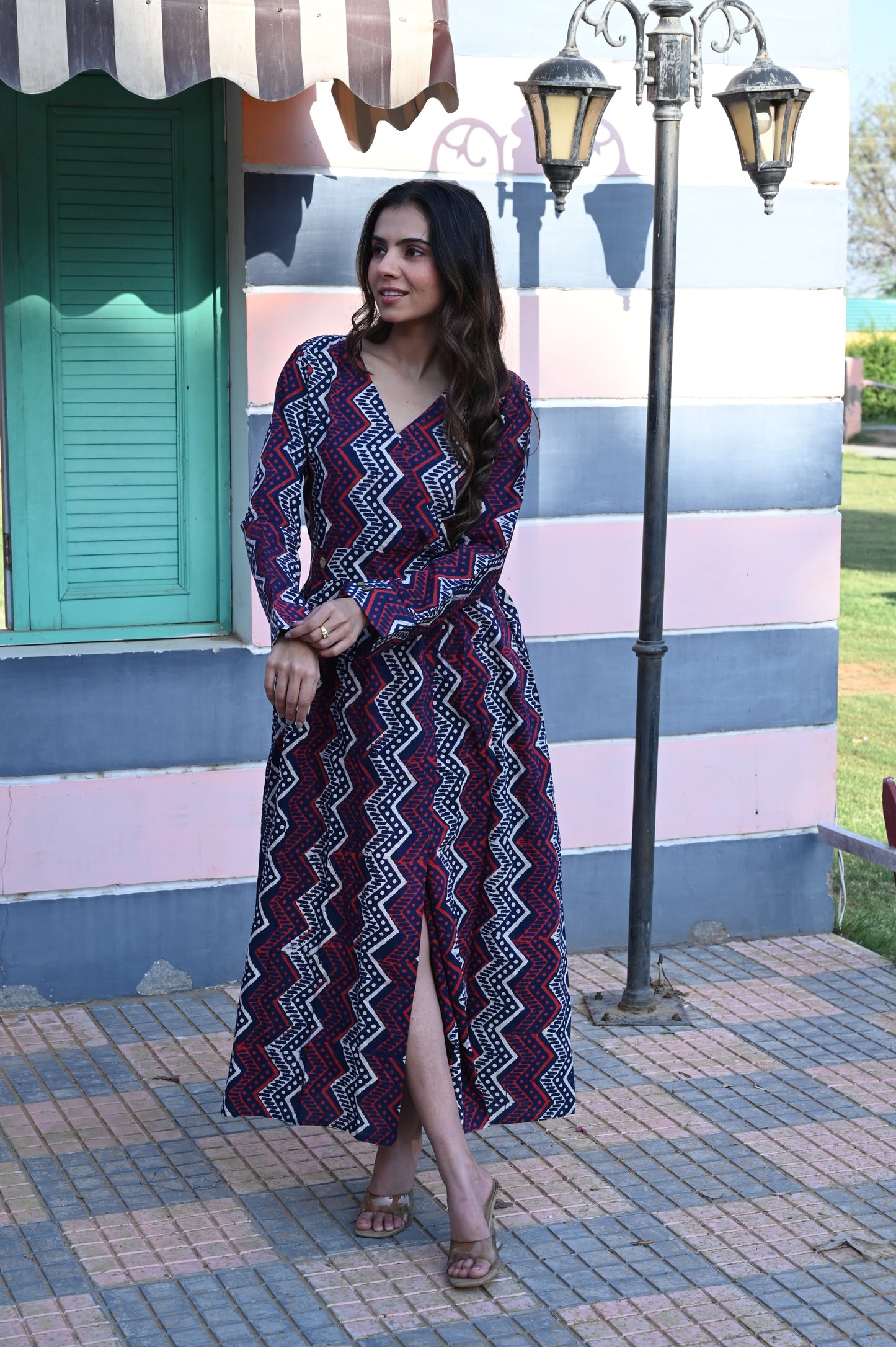 Bagru Angarkha Dress