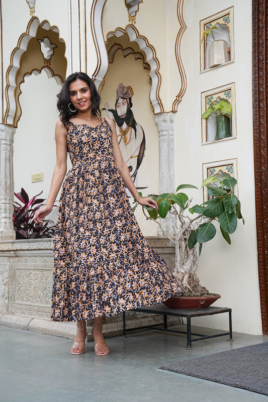 Block Print Summer Dress