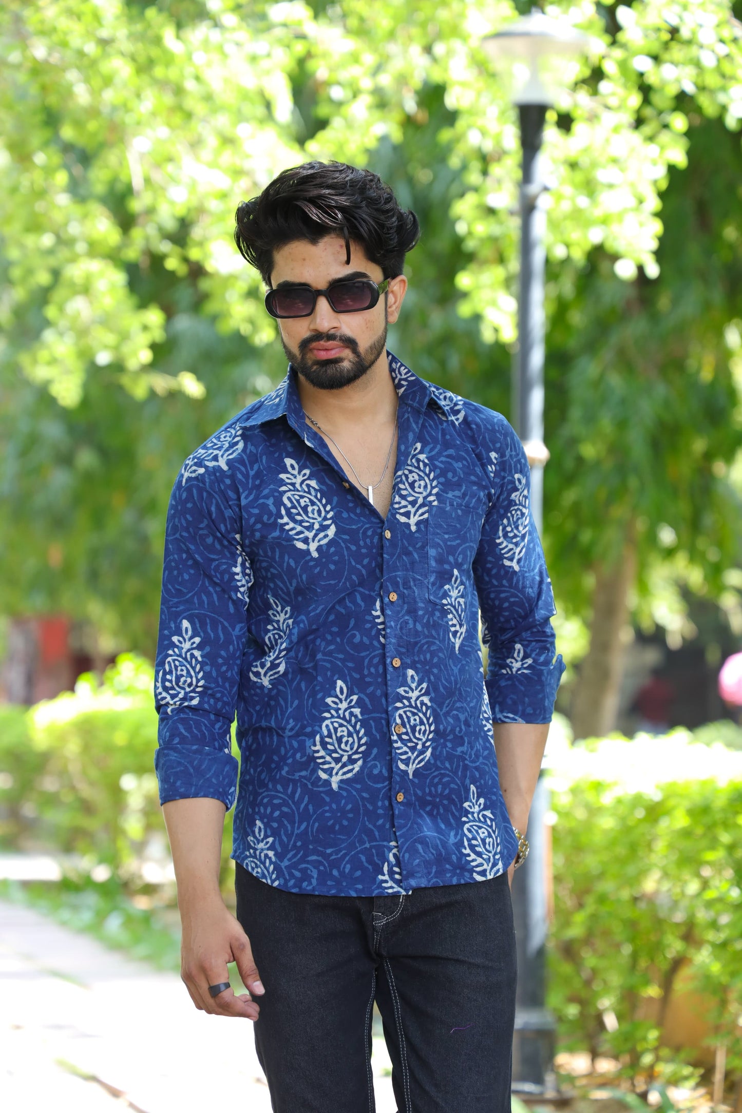 Couple Hand Block Printed Set