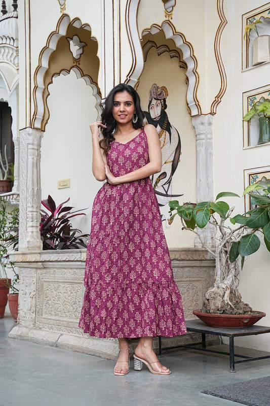 Block Print Summer Dress