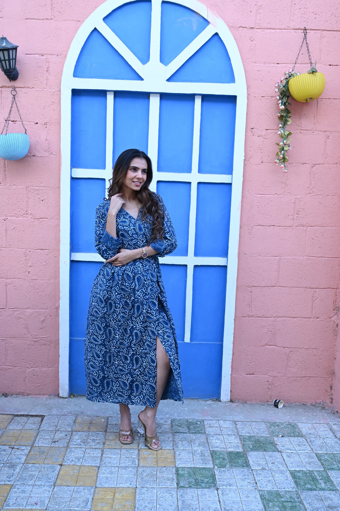 Bagru Angarkha Dress