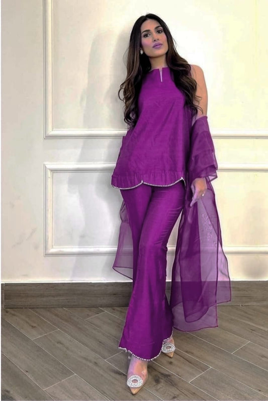 Silk kurta set