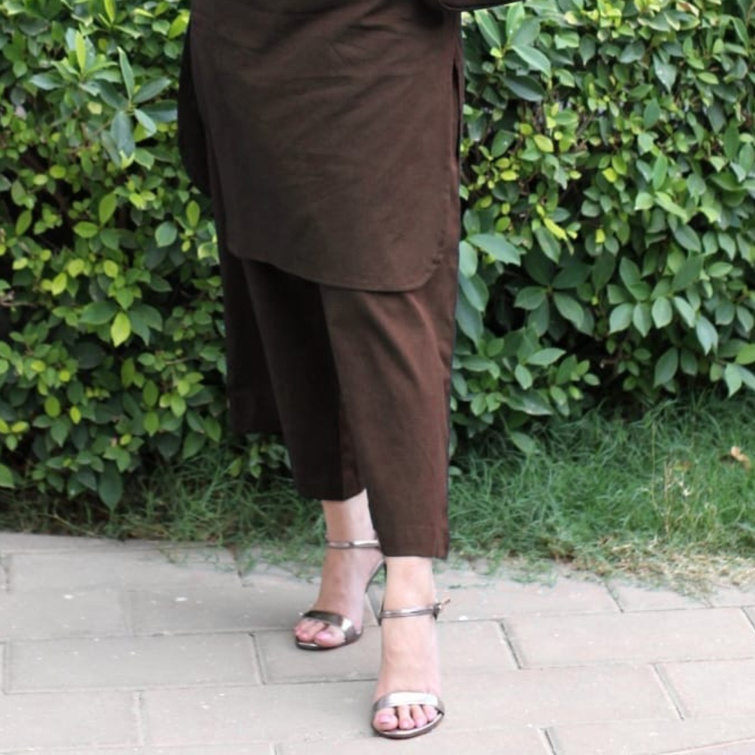Mul Cotton Co-ord Set Brown