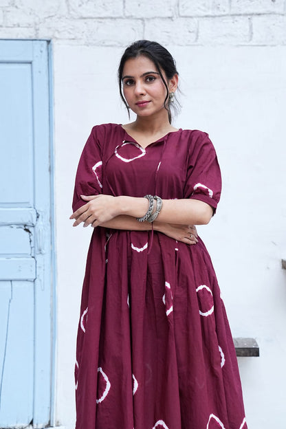 Bagru Hand-Block Printed Dress