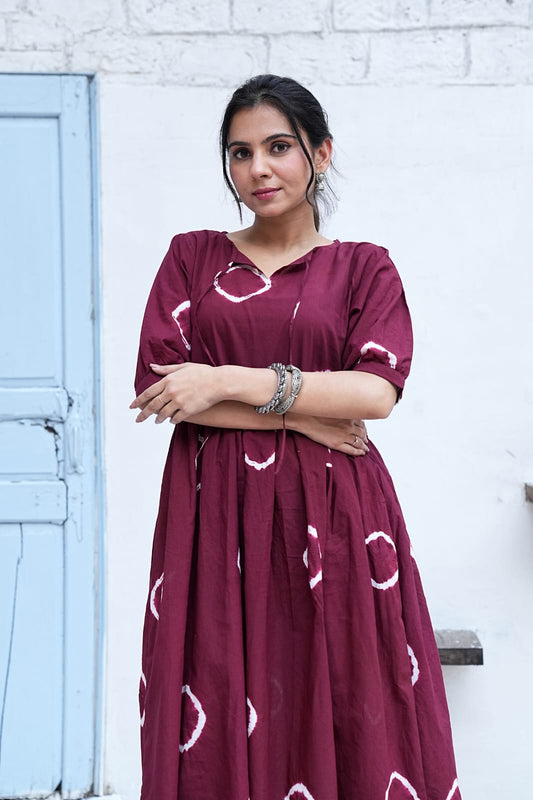 Bagru Hand-Block Printed Dress