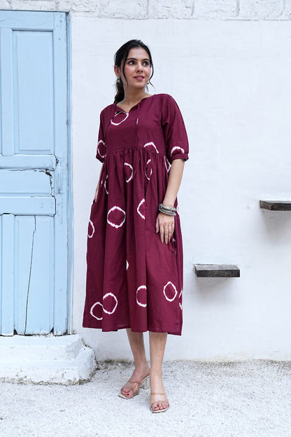 Bagru Hand-Block Printed Dress