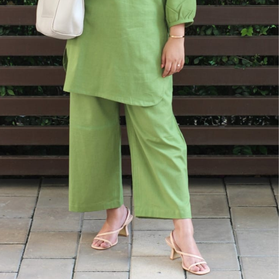 Mul Cotton Co-ord Set Green