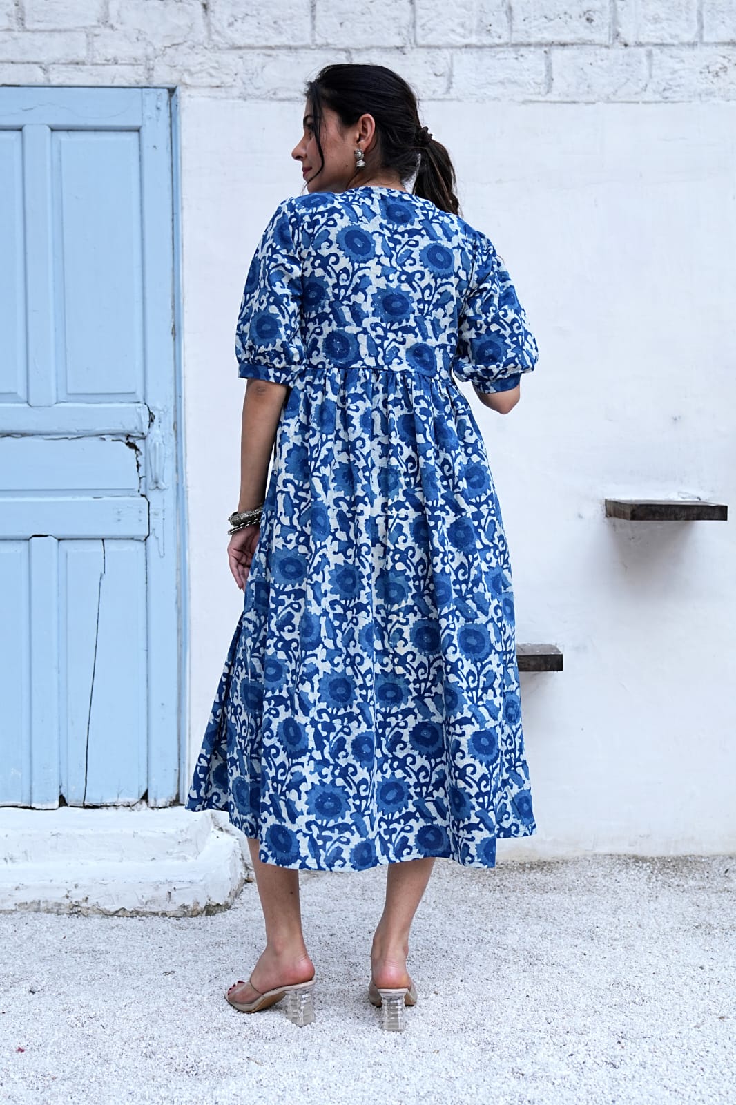 Bagru Hand-Block Printed Dress