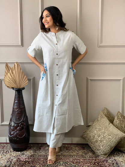 Solid Cotton Co-Ord Set