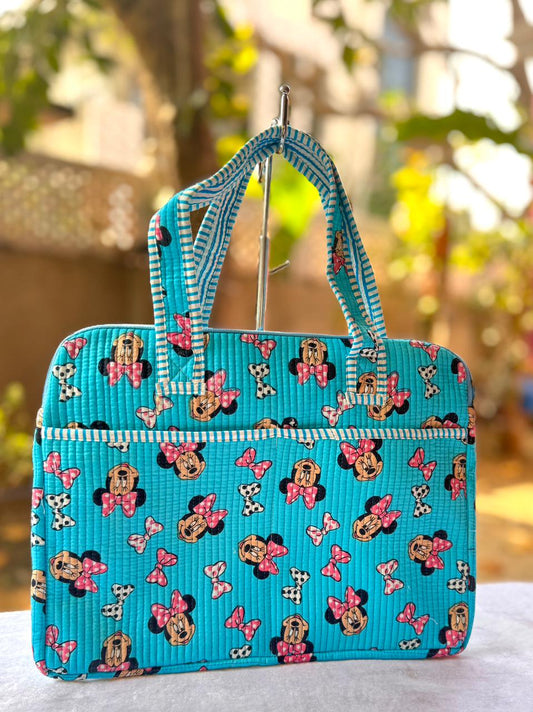 Block print laptop bag