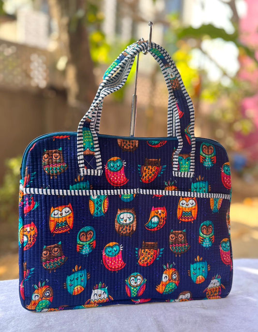 Block print laptop bag