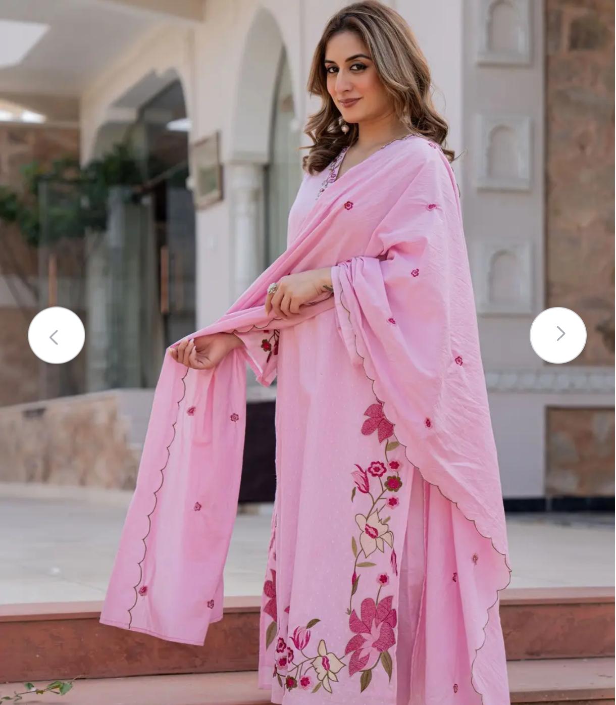 Floral A-Line Kurta Set