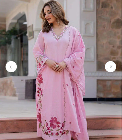 Floral A-Line Kurta Set