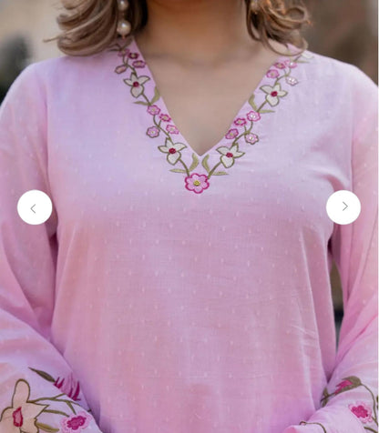 Floral A-Line Kurta Set