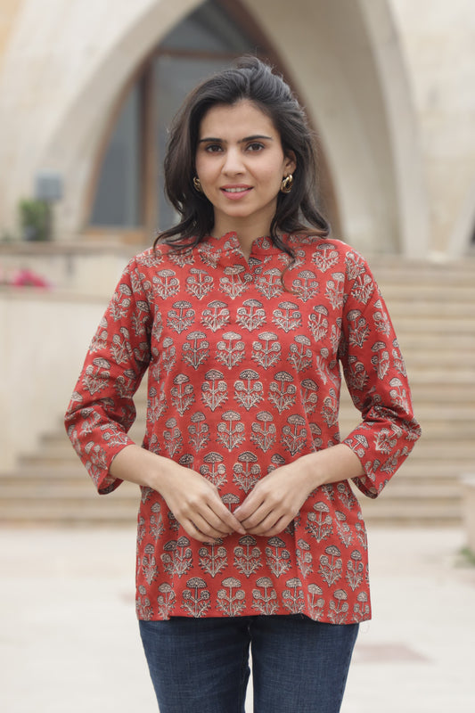Block Print Top