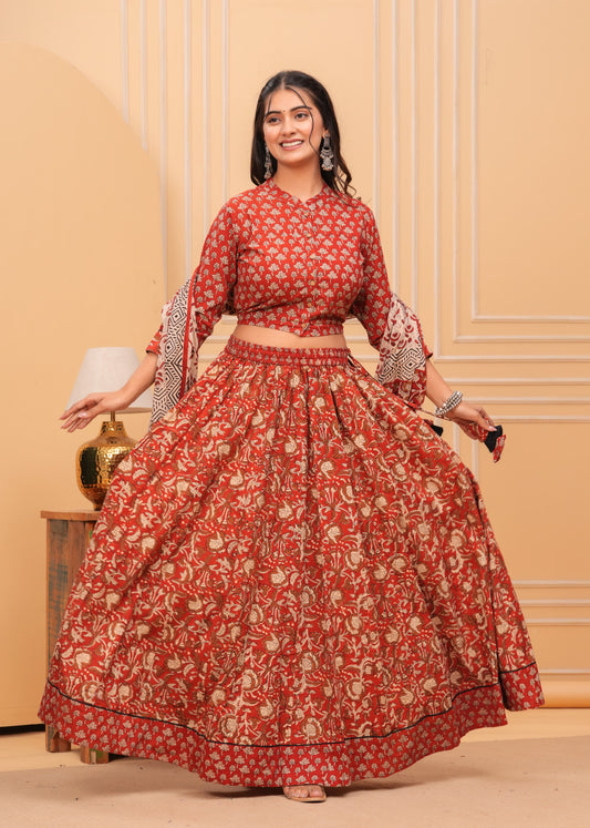 Cotton Lehenga Set