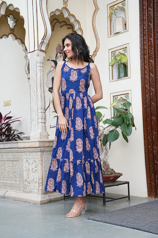Block Print Summer Dress