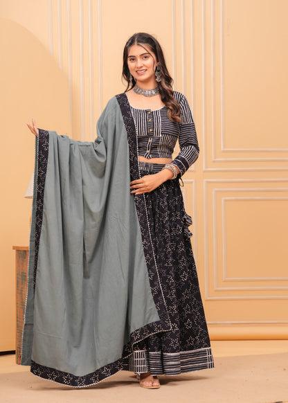 Cotton Lehenga Set