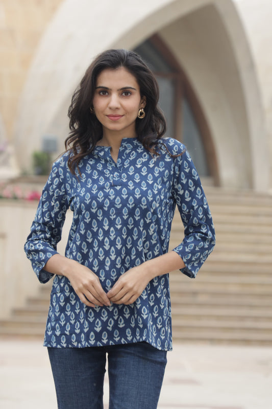 Block Print Top