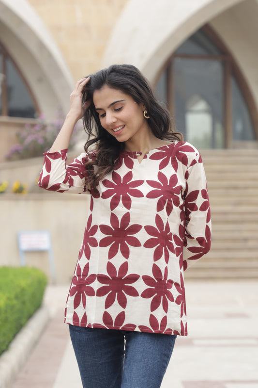Block Print Top