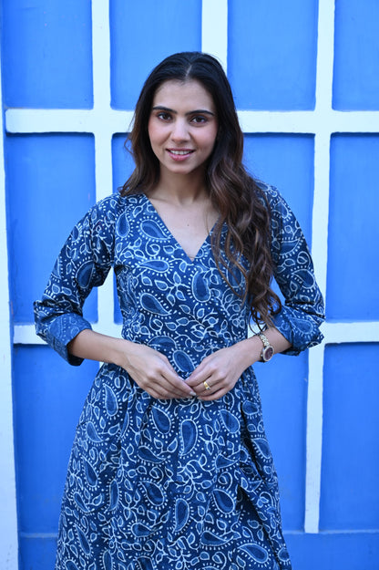 Bagru Angarkha Dress