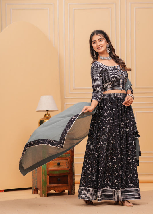 Cotton Lehenga Set