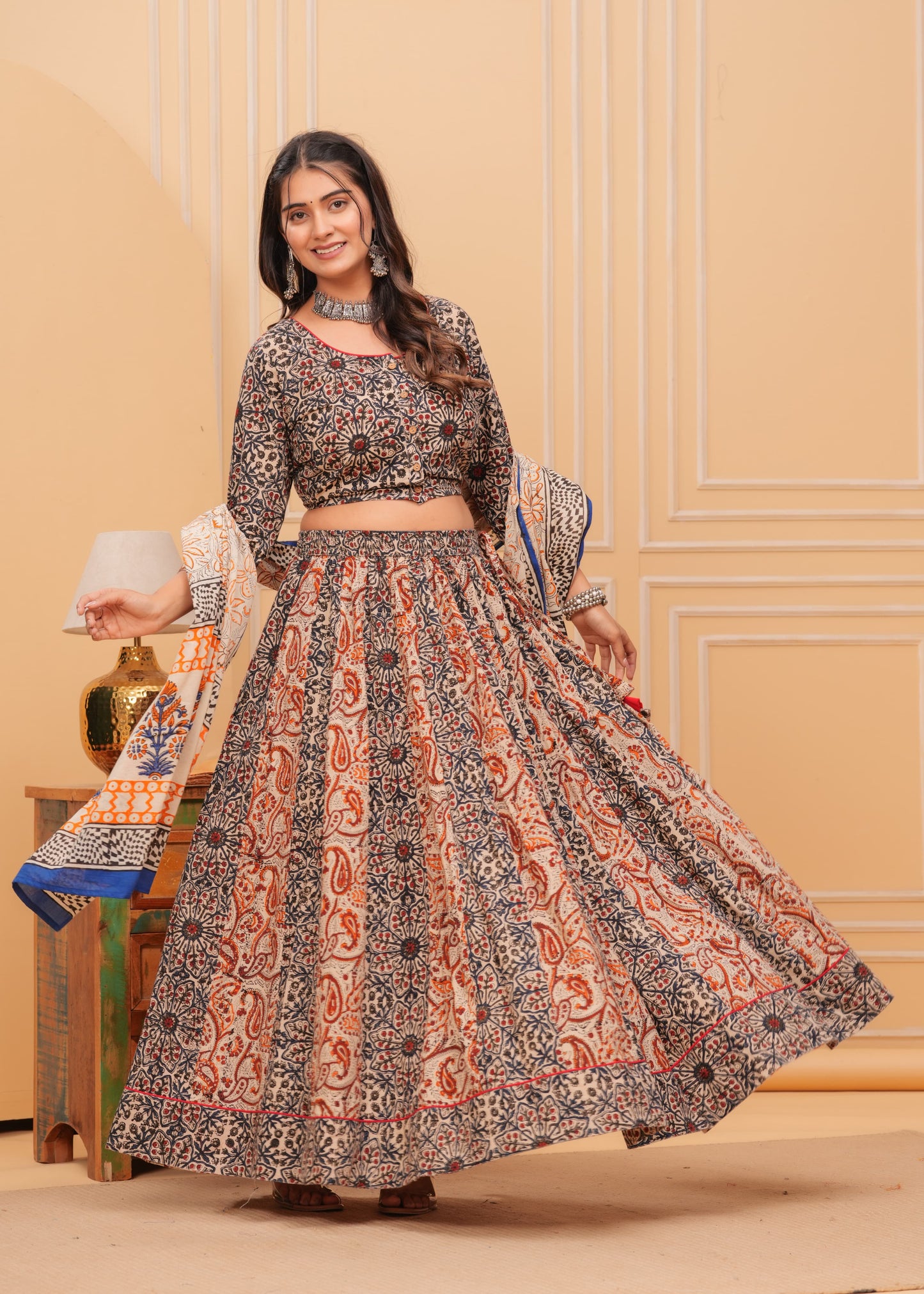 Cotton Lehenga Set