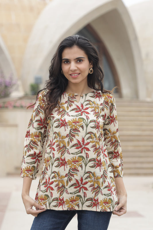 Block Print Top