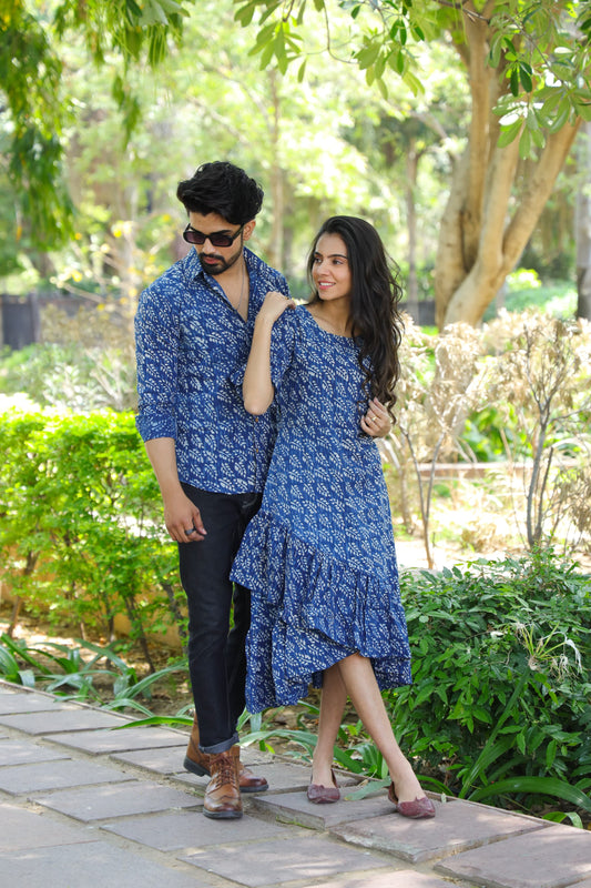 Couple Hand Block Printed Set