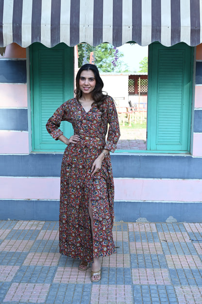 Bagru Angarkha Dress