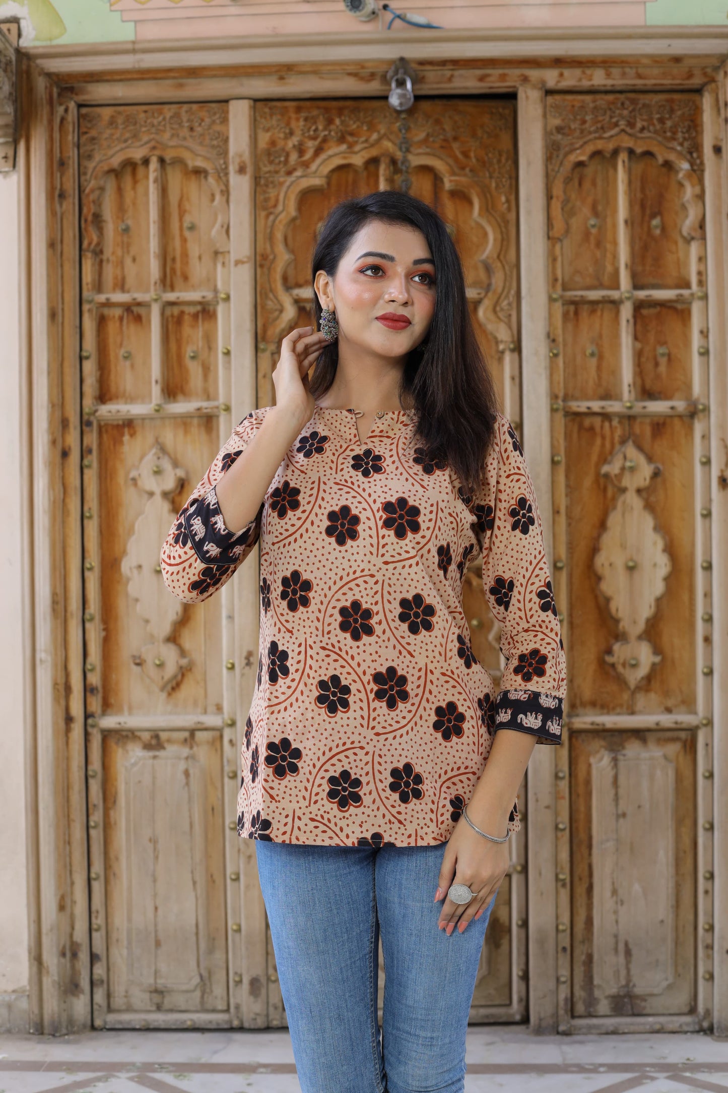 Block Print Top