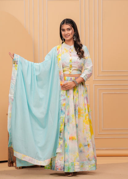 Cotton Lehenga Set
