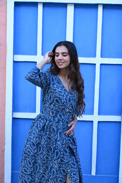 Bagru Angarkha Dress