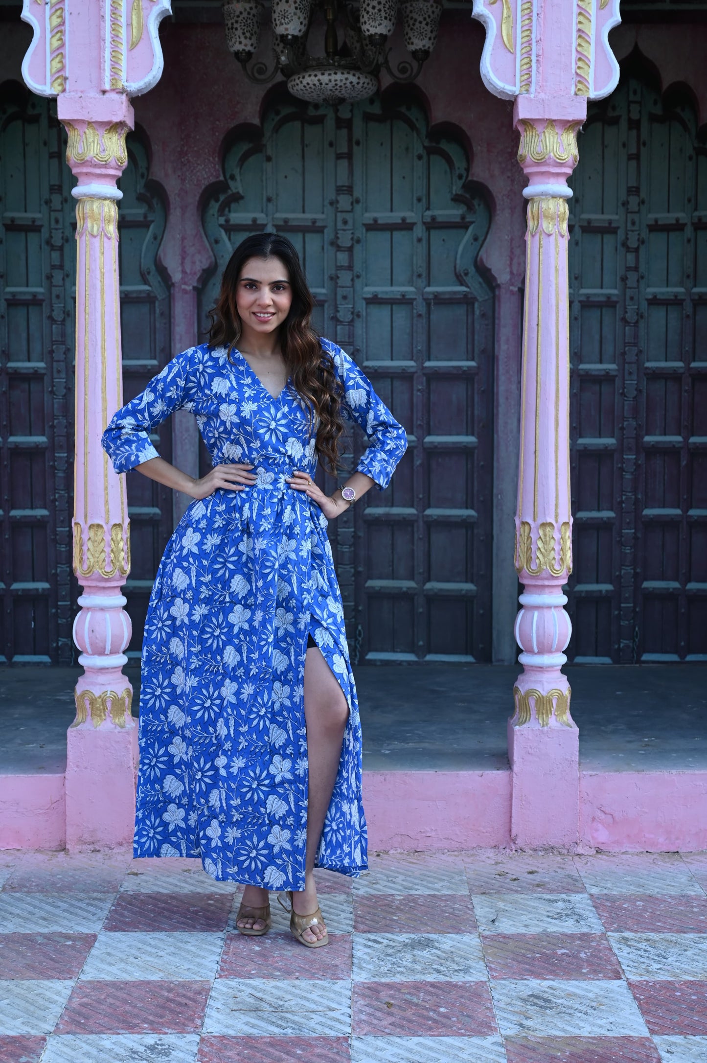 Bagru Angarkha Dress