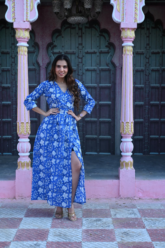 Bagru Angarkha Dress