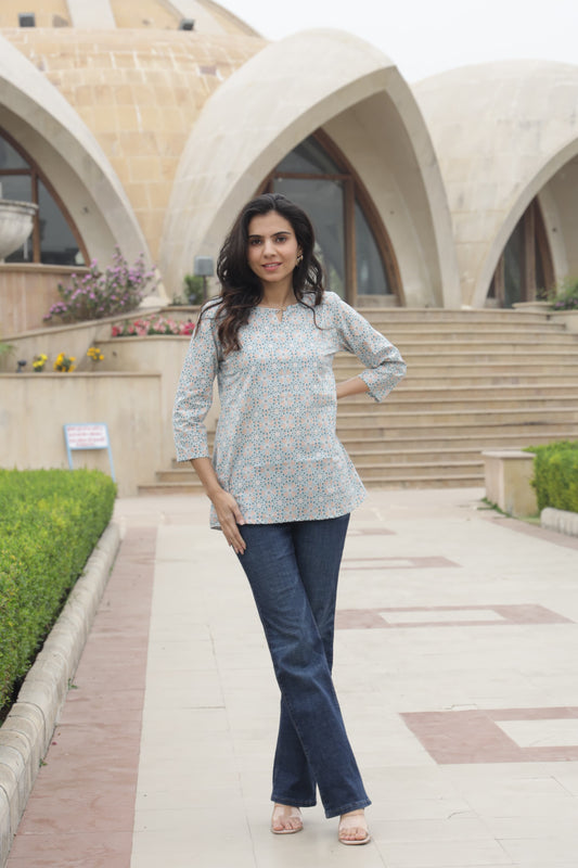 Block Print Top