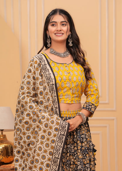 Cotton Lehenga Set