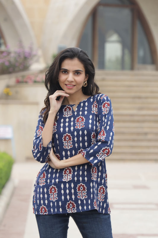 Block Print Top