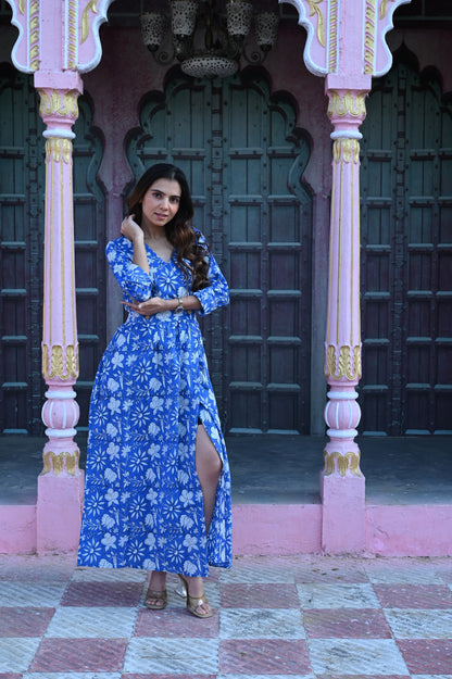 Bagru Angarkha Dress